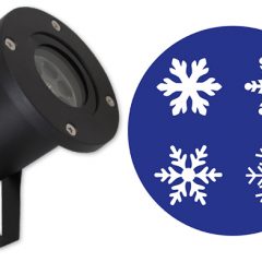 Dārza LED projektors – SNIEGPĀRSLIŅAS, 4W, IP44